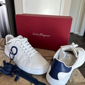 Salvatore Ferragamo Gancini leather sneakers